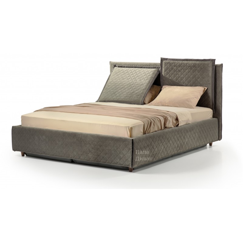 Кровать с подъёмным механизмом двуспальная 160x200 "Versano" мягкая