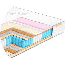 Двуспальный ортопедический матрас 160x200 "ЭЛИТ DUAL" 