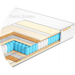 Односпальный ортопедический матрас 80x200 "ЭЛИТ МЕМОРИ DUAL" 