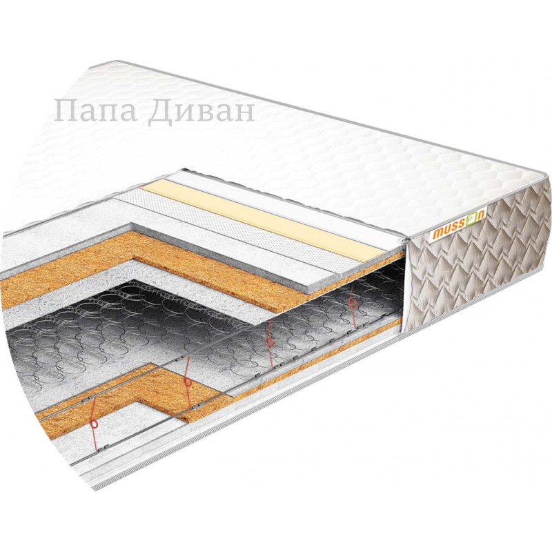 Двуспальный ортопедический матрас 160x200 "ЭТАЛОН COCOS" 