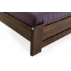 Двуспальная кровать 160x200 "Bukko" тёмный орех