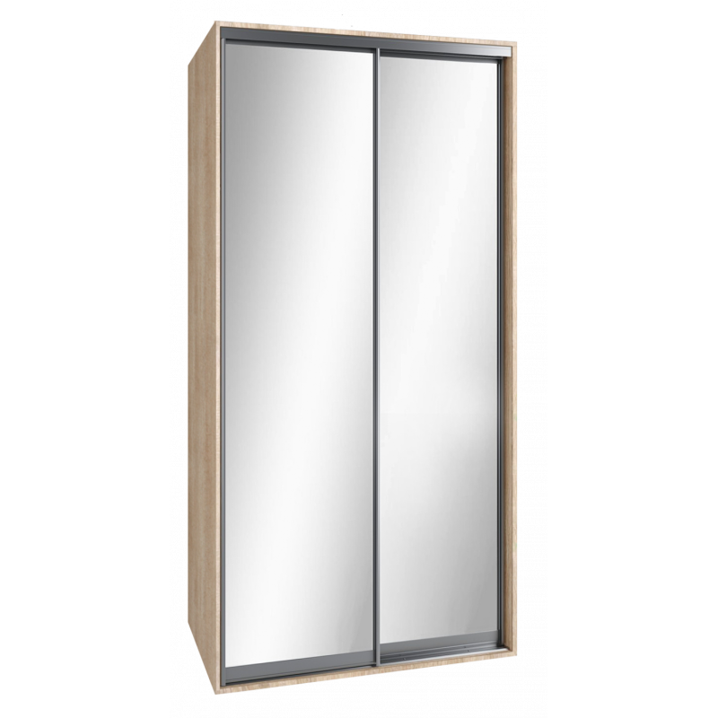 Шкаф-купе "Standart", прямой, размером 210х60х100см, с перекладиной