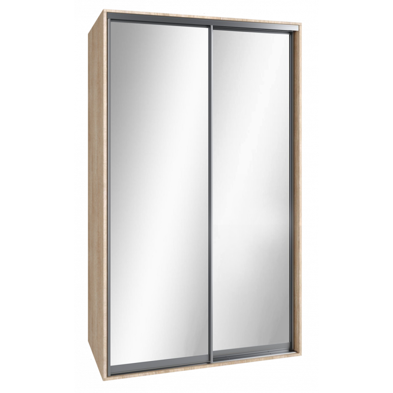 Шкаф-купе "Standart", прямой, размером 210х60х120см, с перекладиной