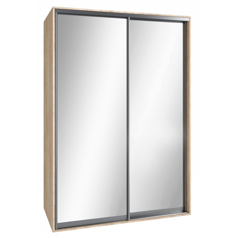 Шкаф-купе "Standart", прямой, размером 210х60х140см, с перекладиной