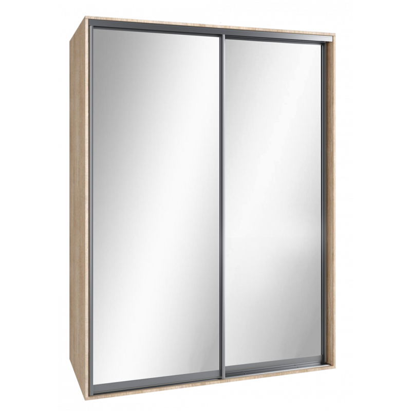 Шкаф-купе "Standart", прямой, размером 210х60х150см, с перекладиной