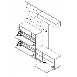 Прихожая “Хайди” Світ Меблів 177 см