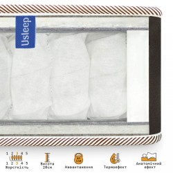 Односпальный ортопедический матрас 80x200 "Agat" 